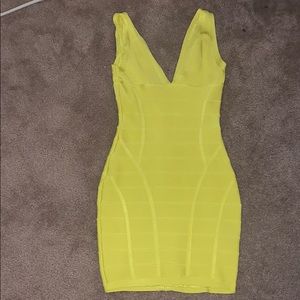 Bandage hot yellow dress!!!!